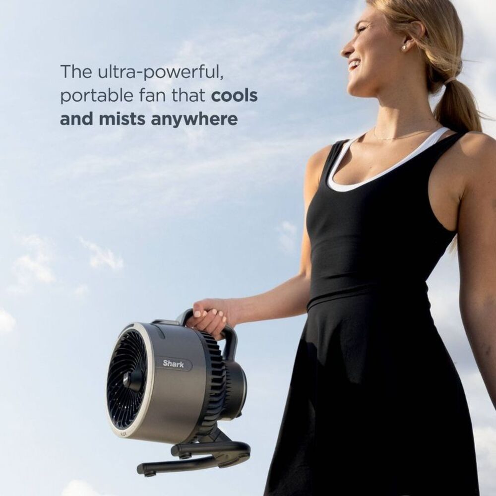 Open Box - Shark -  FlexBreeze HydroGo Ultra-Powerful Portable F Gray - Picture 3 of 8